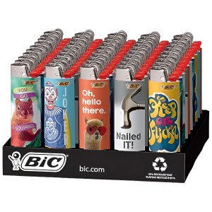 Bic Lighter - Asst Designs - 50ct Display [BICLASD]